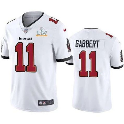 Men Tampa Bay Buccaneers 11 Blaine Gabbert Nike White Super Bowl LV Limited NFL Jersey